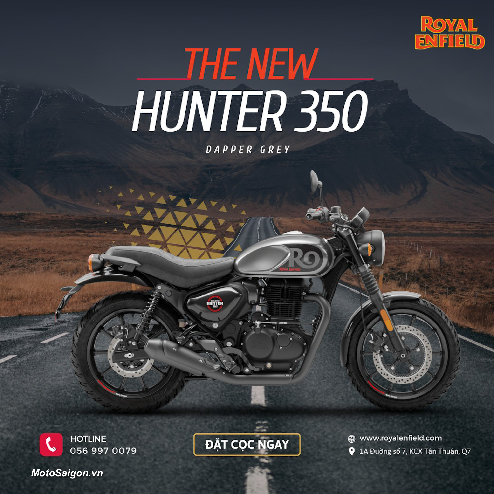 Royal Enfield Hunter 350 2023 sắp về Việt Nam lộ giá bán hấp dẫn