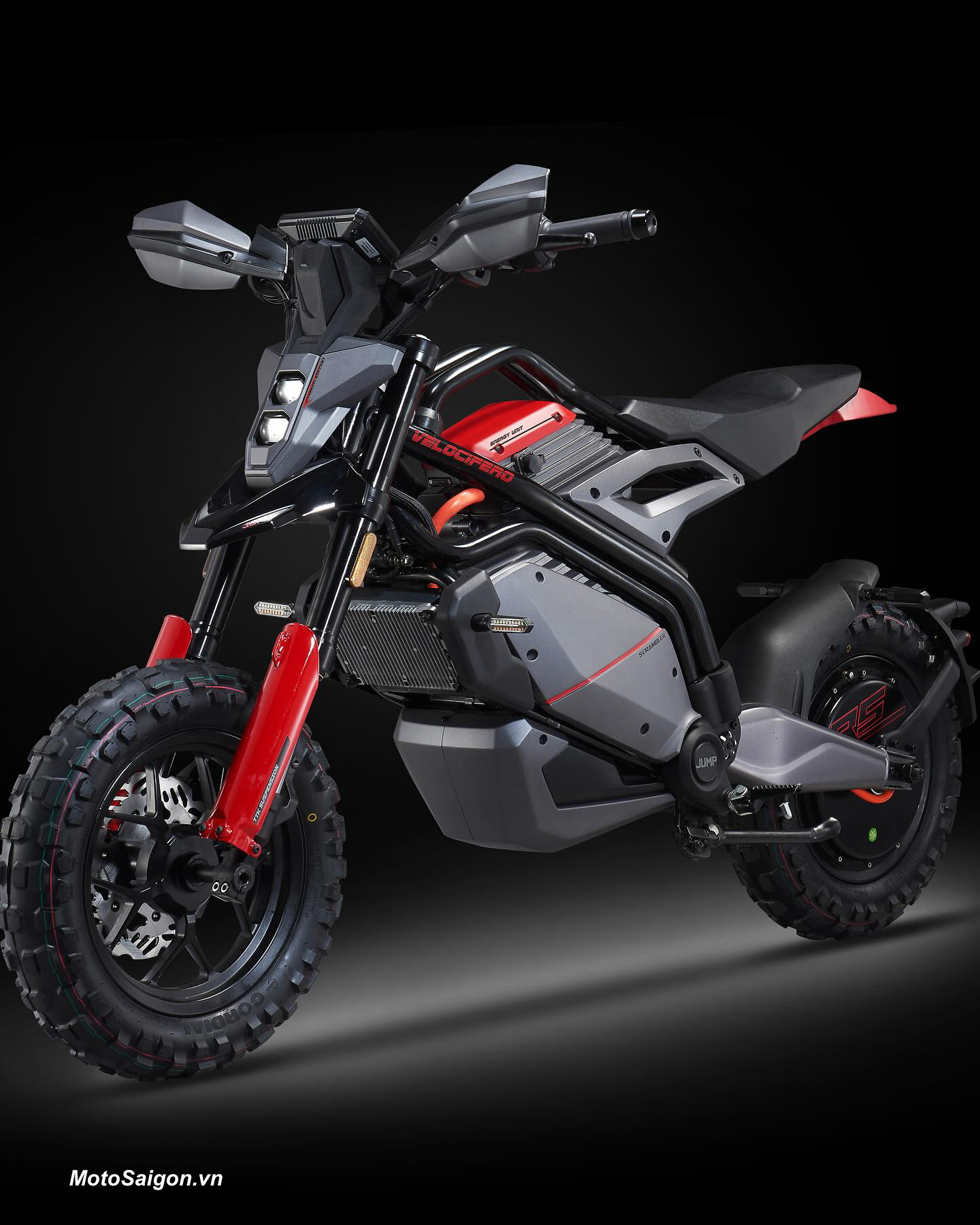 Velociferio Jump xe điện đậm chất Scrambler đi được 85km