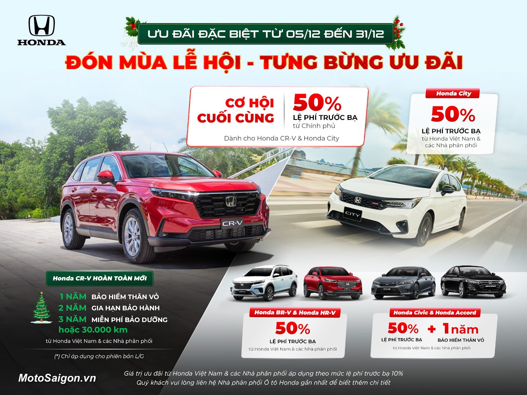 Honda Việt Nam tung chương trình ưu đãi cho các mẫu xe ô tô
