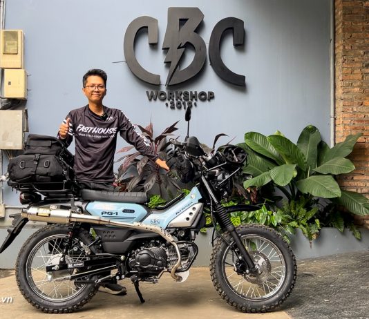 Yamaha PG1 lên nhiều đồ chơi phụ kiện Kriega kèm pô Yoshimura