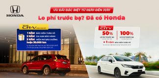 Honda Việt Nam tung chương trình Hỗ trợ phí trước bạ cho xe ô tô