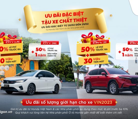Honda tung siêu ưu đãi cho dòng xe ô tô chỉ trong tháng 2