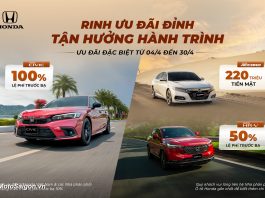 Hấp dẫn Chương trình khuyến mãi các dòng xe Ô tô Honda tháng 4