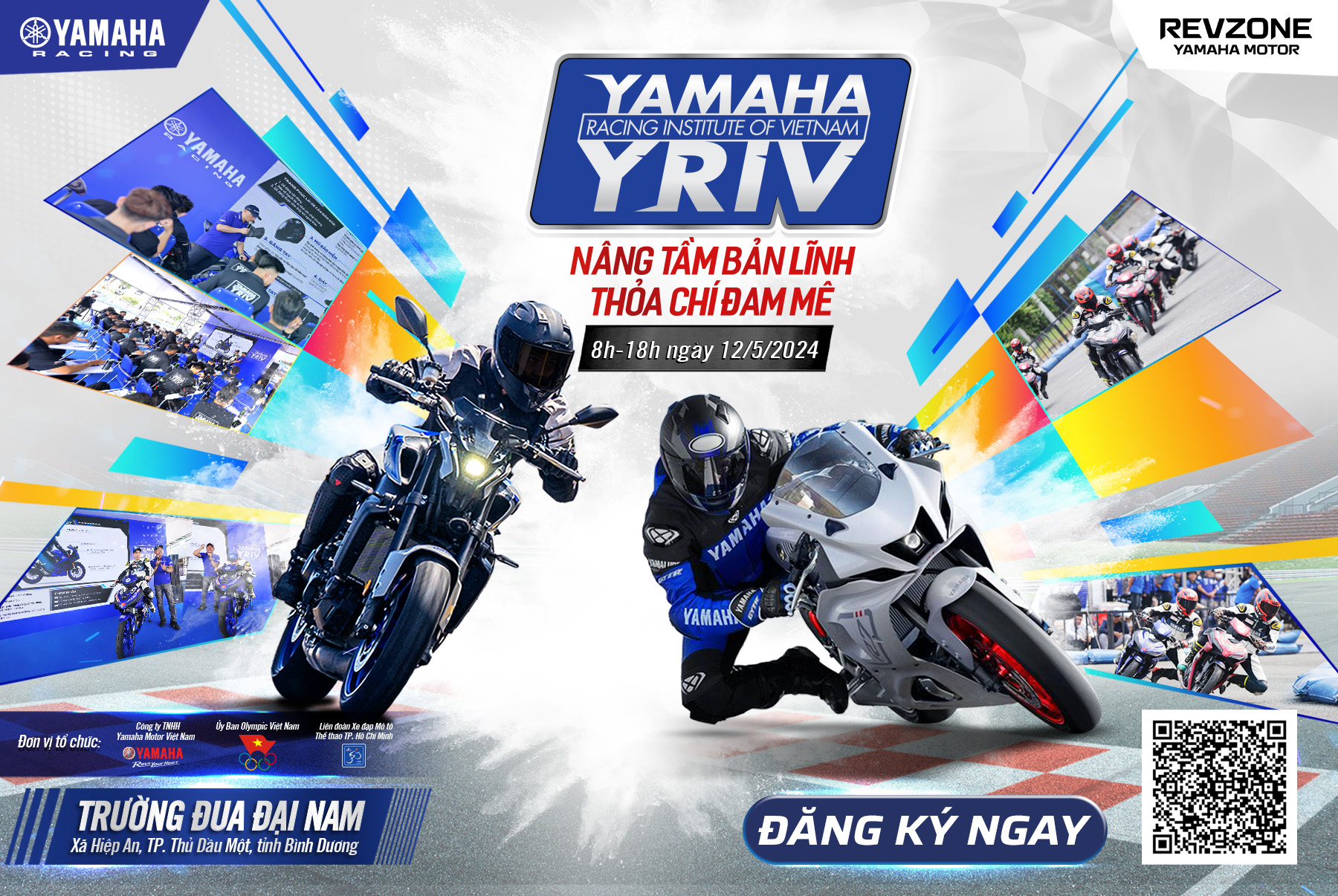 Yamaha YRIV 2024 sự kiện lái thử đua xe Yamaha tại Đại Nam