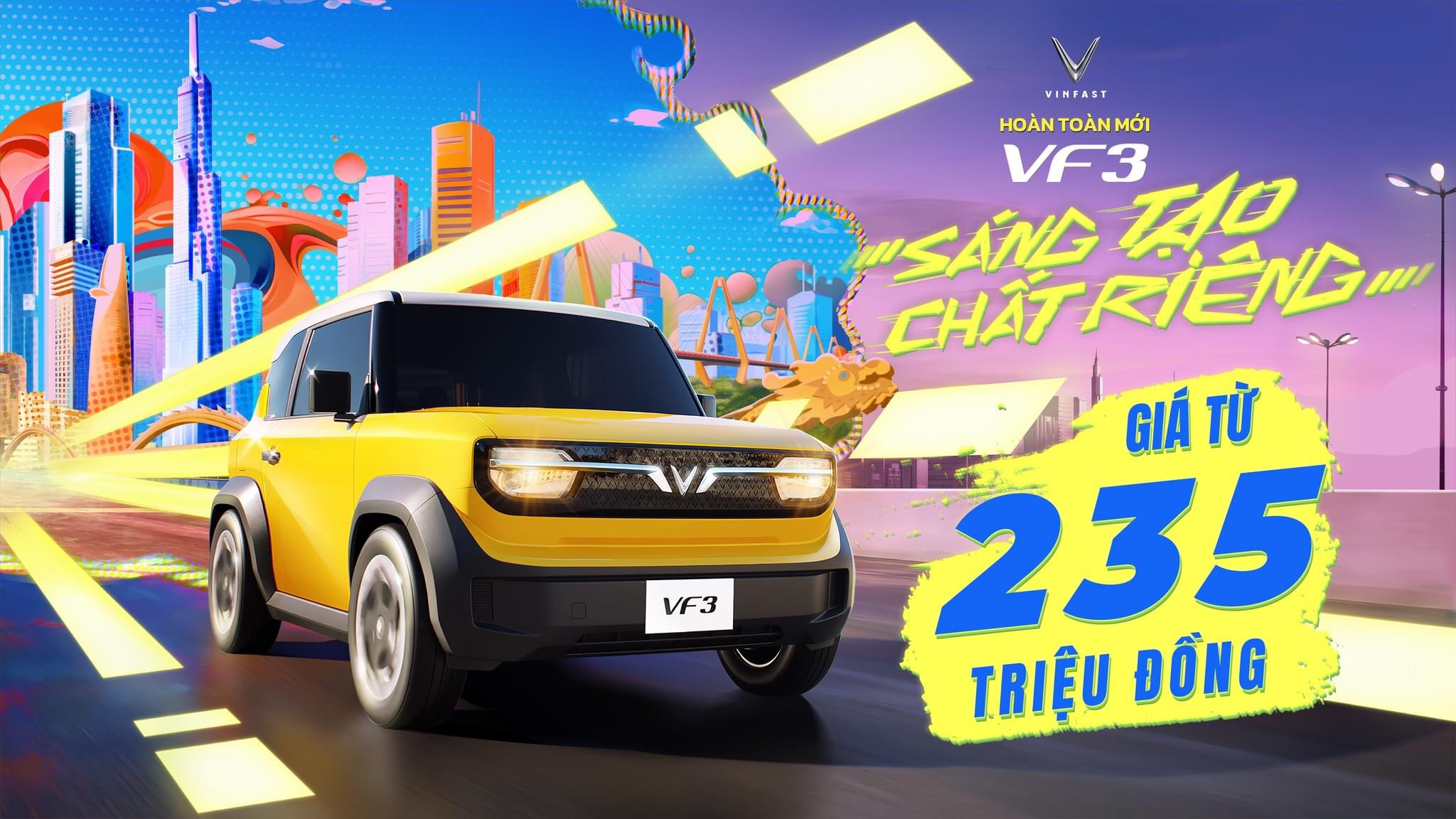 Vinfast VF3 đã có giá xe nhận đặt cọc với 9 màu sắc kèm thông số