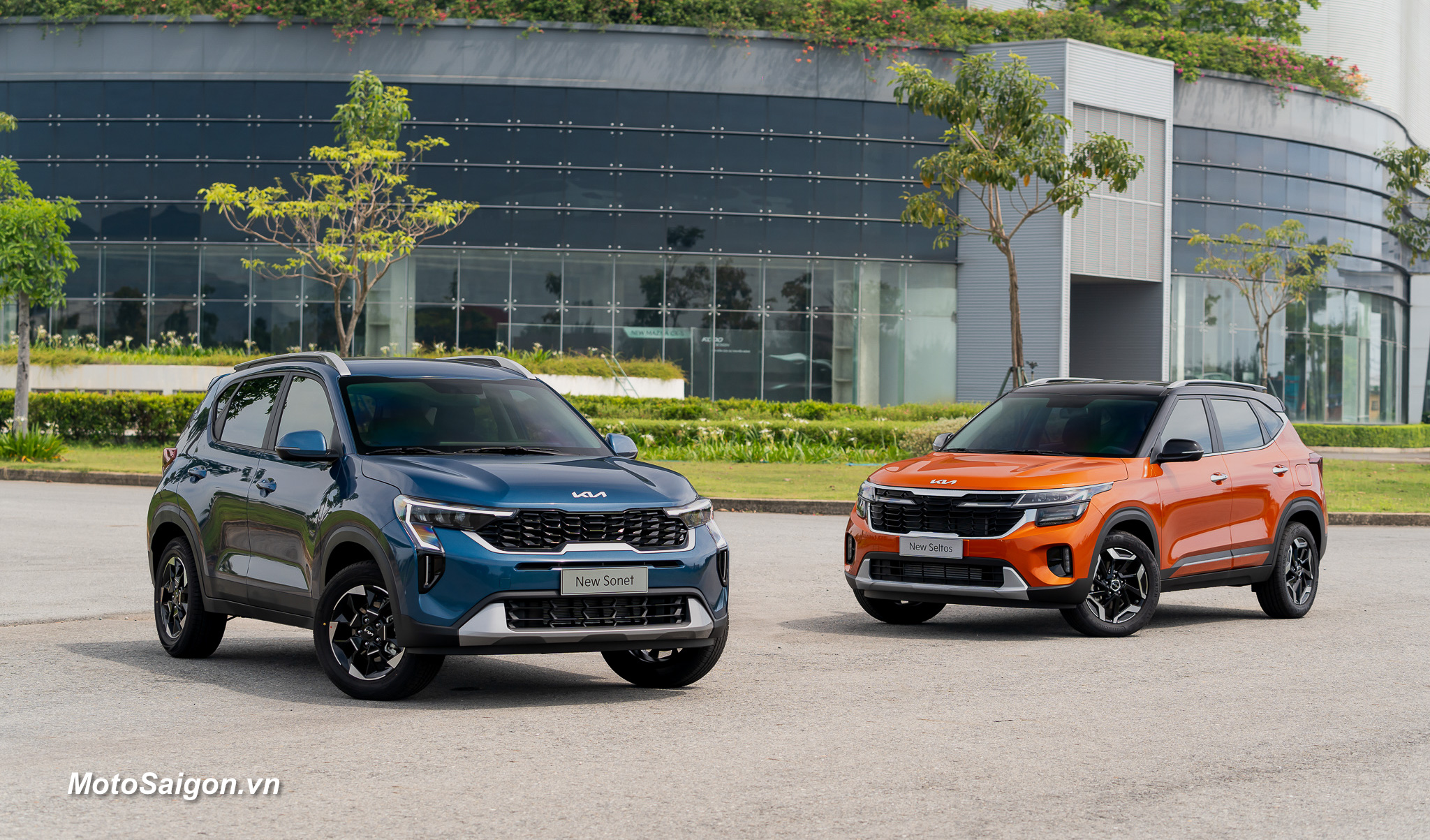Giá xe KIA New Seltos cùng với Sonet 2024 bộ đôi SUV đã được Thaco Auto công bố