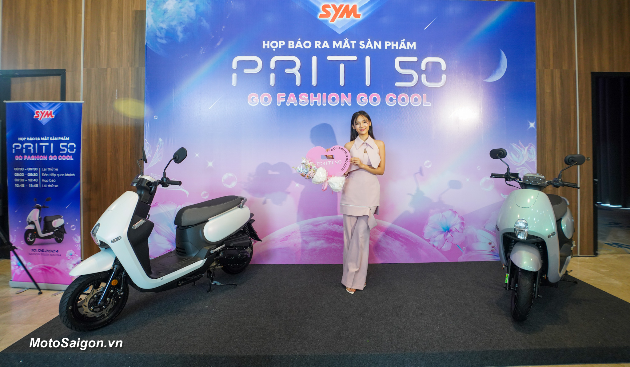 SYM Priti 50 xe tay ga dành cho học sinh sinh viên đã có giá xe