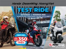 Cà phê lái thử xe cùng Honda DreamWing Hoàng Việt giảm giá xe đến 350 triệu đồng