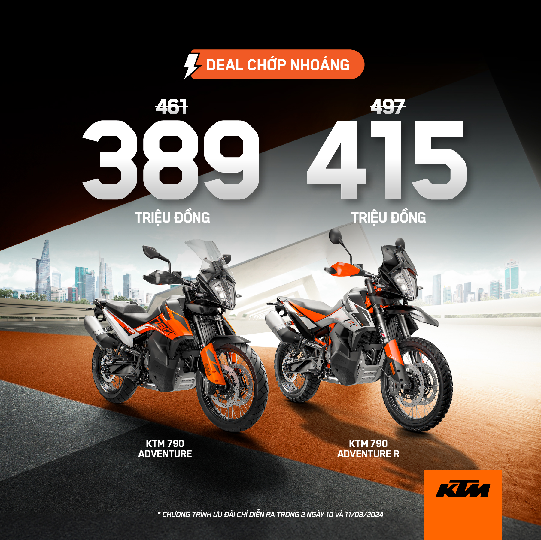 Giá xe KTM 790 Adventure R giảm gần 100 triệu đồng số lượng ít