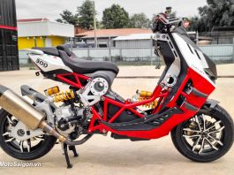 Dragster 300 độ phuộc Ohlins dè carbon kèm nhiều đồ chơi đáng giá
