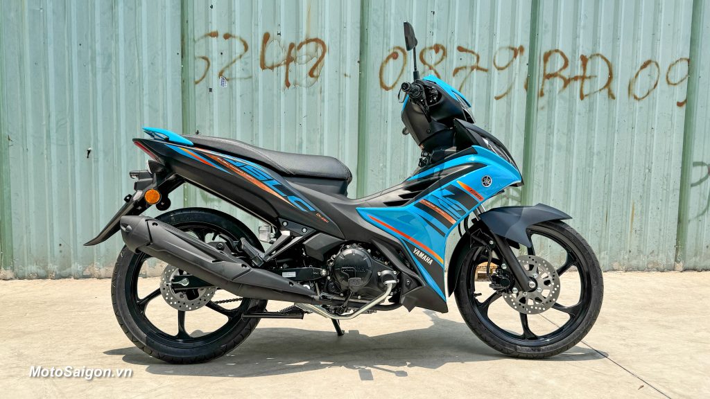 Yamaha 135LC 2025 nhập khẩu Malaysia màu xanh Aqua Blue đánh giá xe ...