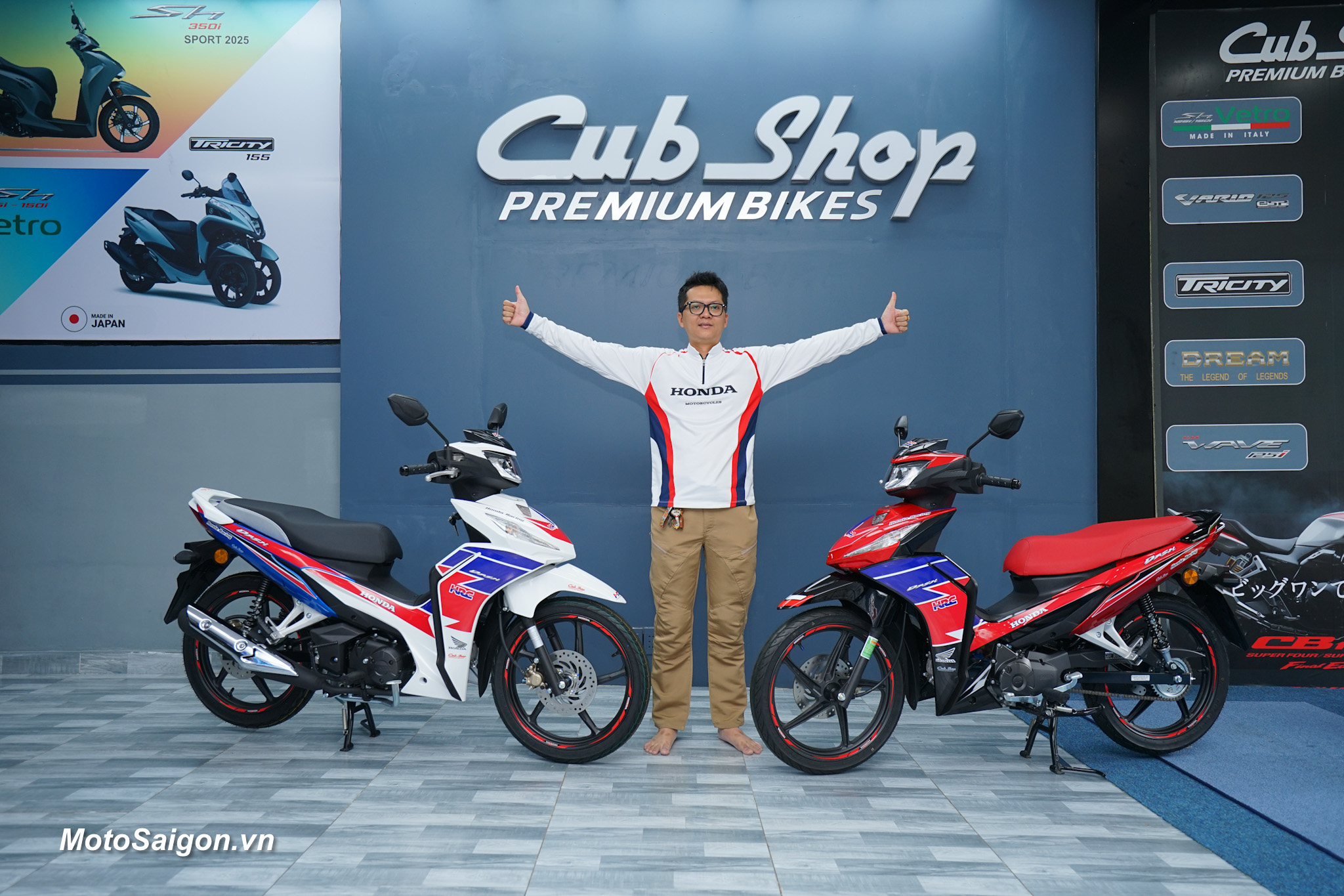 Honda Dash HRC 2025 màu trắng nhập khẩu Malaysia đã có giá bán