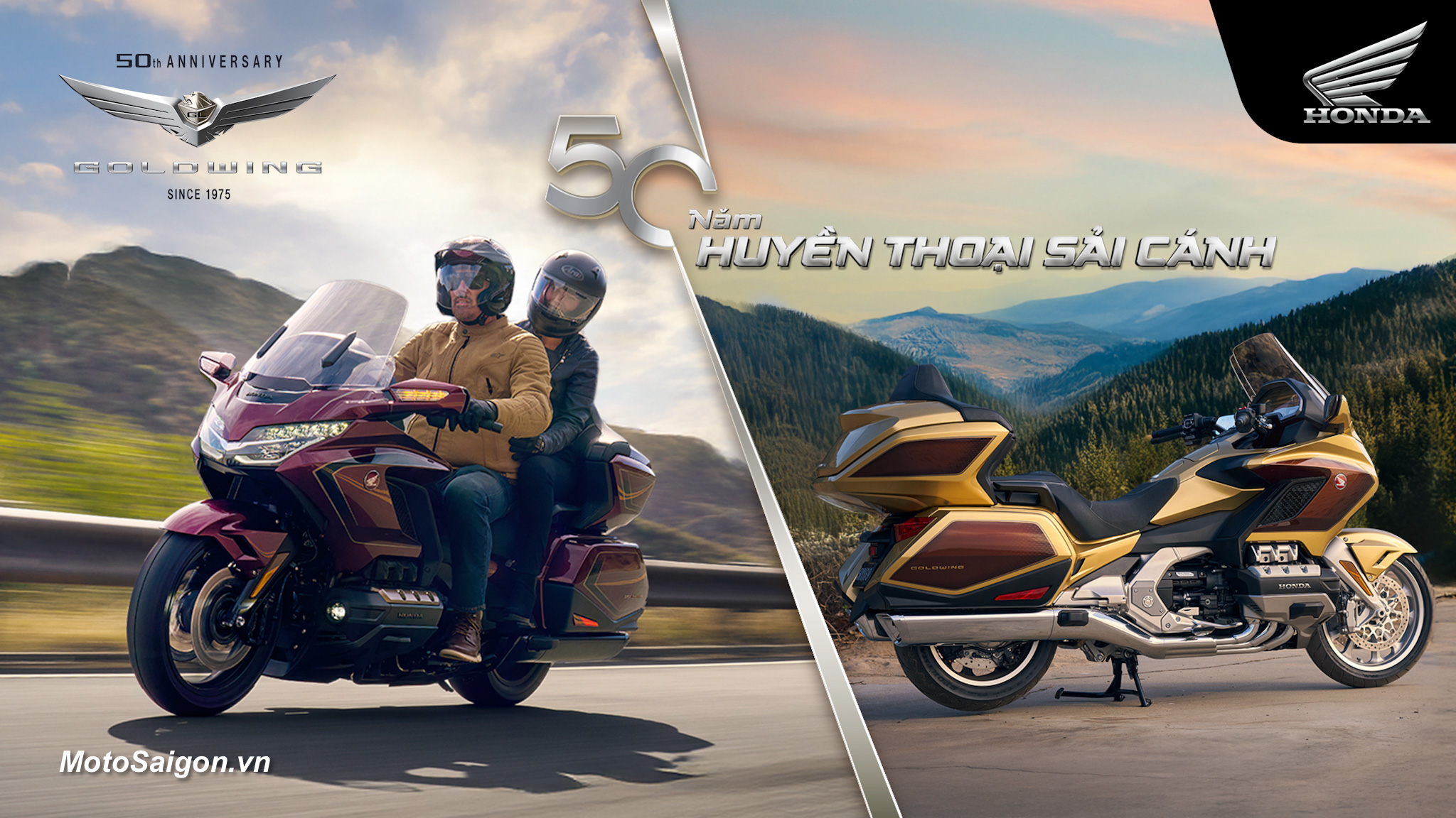 Gold Wing 2025 kỷ niệm 50 năm đã được Honda Việt Nam công bố giá bán