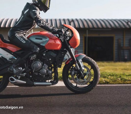 Triumph Trident 660 RS lộ diện với bộ kit Cafe Racer thời trang