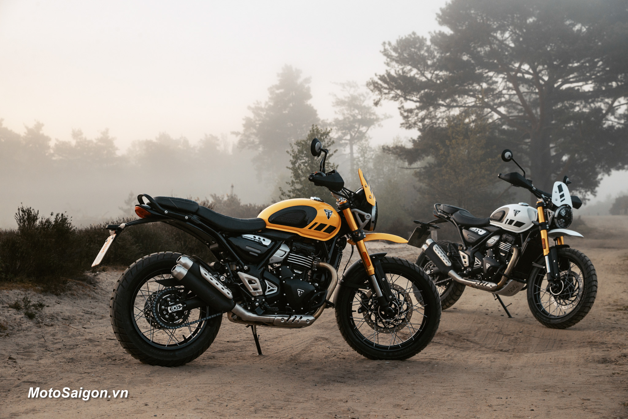 Triumph Scrambler 400 XC biến thể mới của 400X Speed 400 lộ diện
