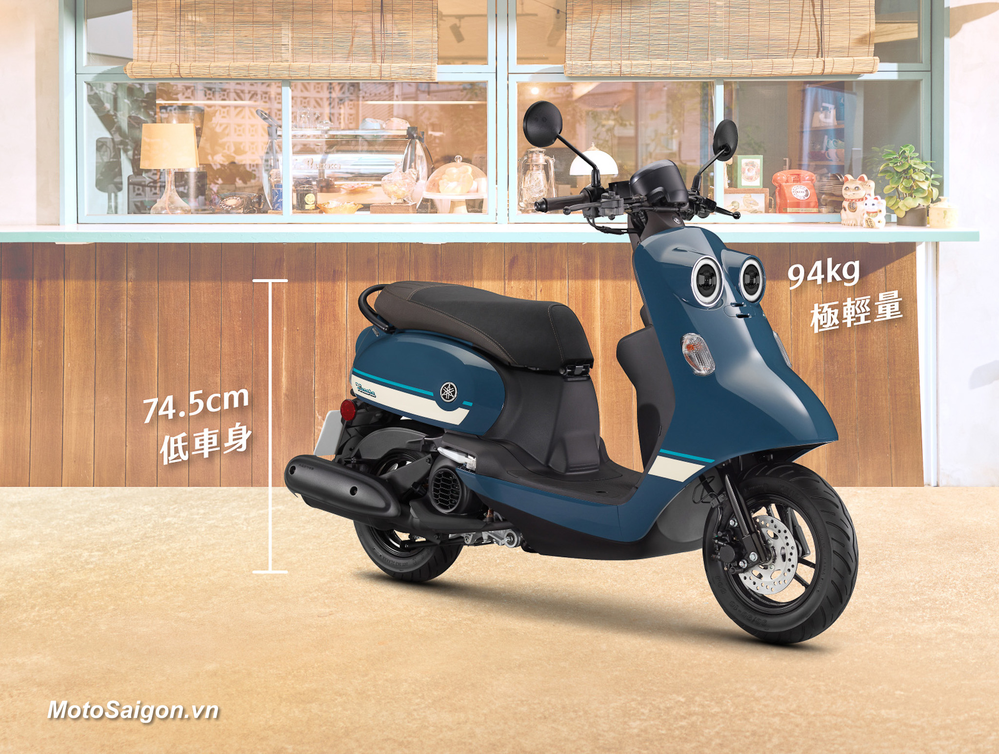 Vinoora 125 2025 xe tay ga dễ thương được Yamaha công bố giá bán