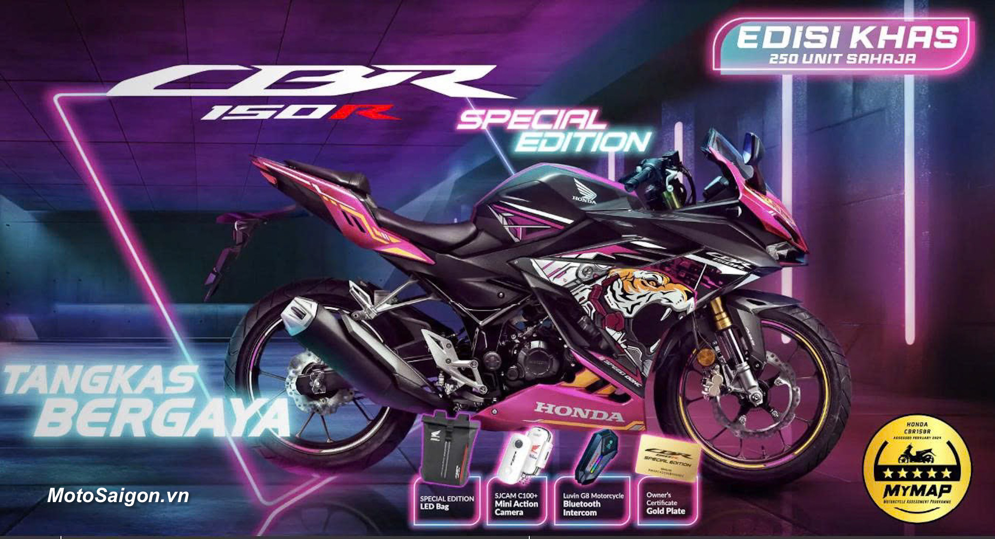 Honda CBR150R CyberRoar Special cọp máy Malaysia đặc biệt sắp về Honda CBR150R CyberRoar Special cọp máy Malaysia đặc biệt sắp về
