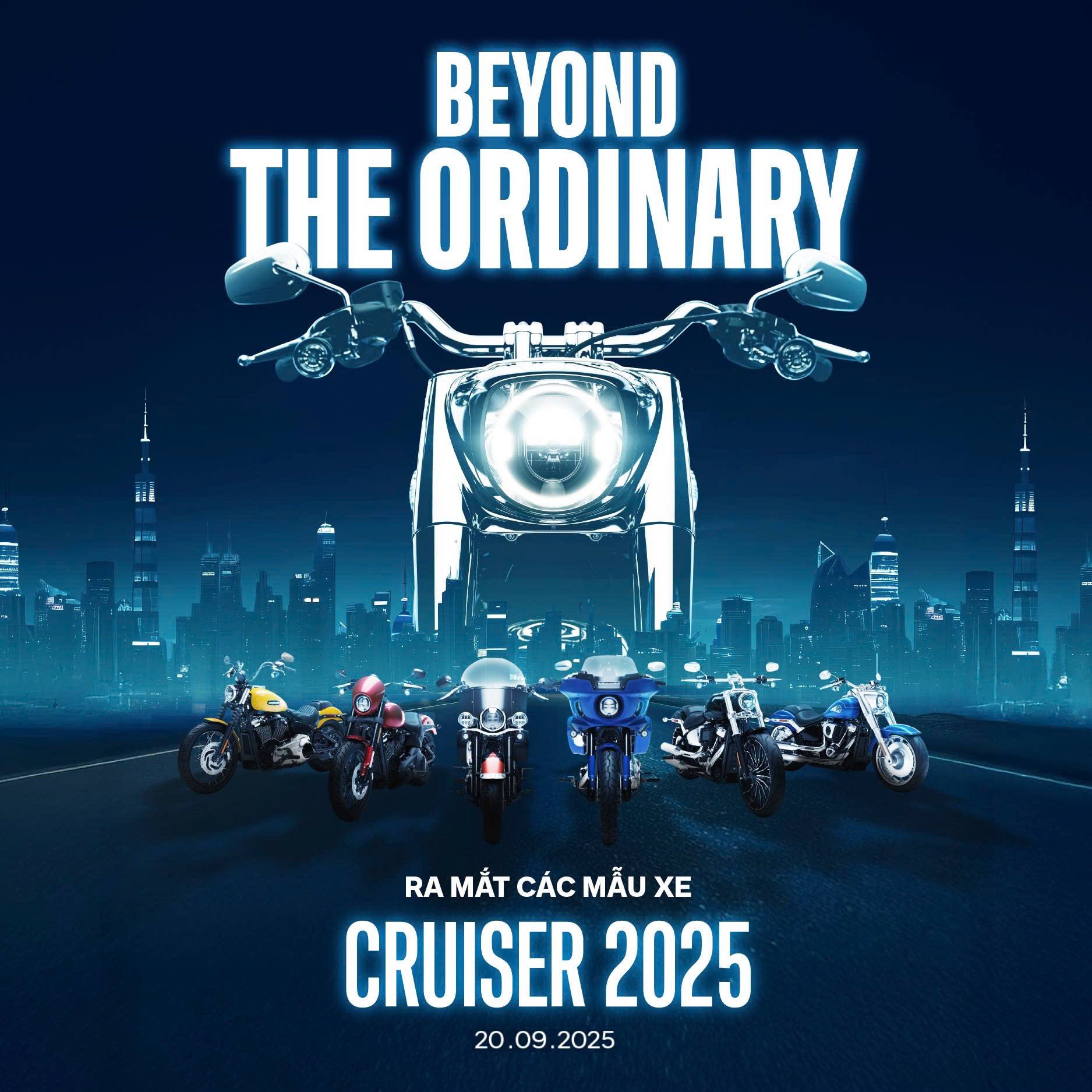 Harley-Davidson Cruiser 2025 ra mắt với 3 biến thể động cơ 117ci đáng giá