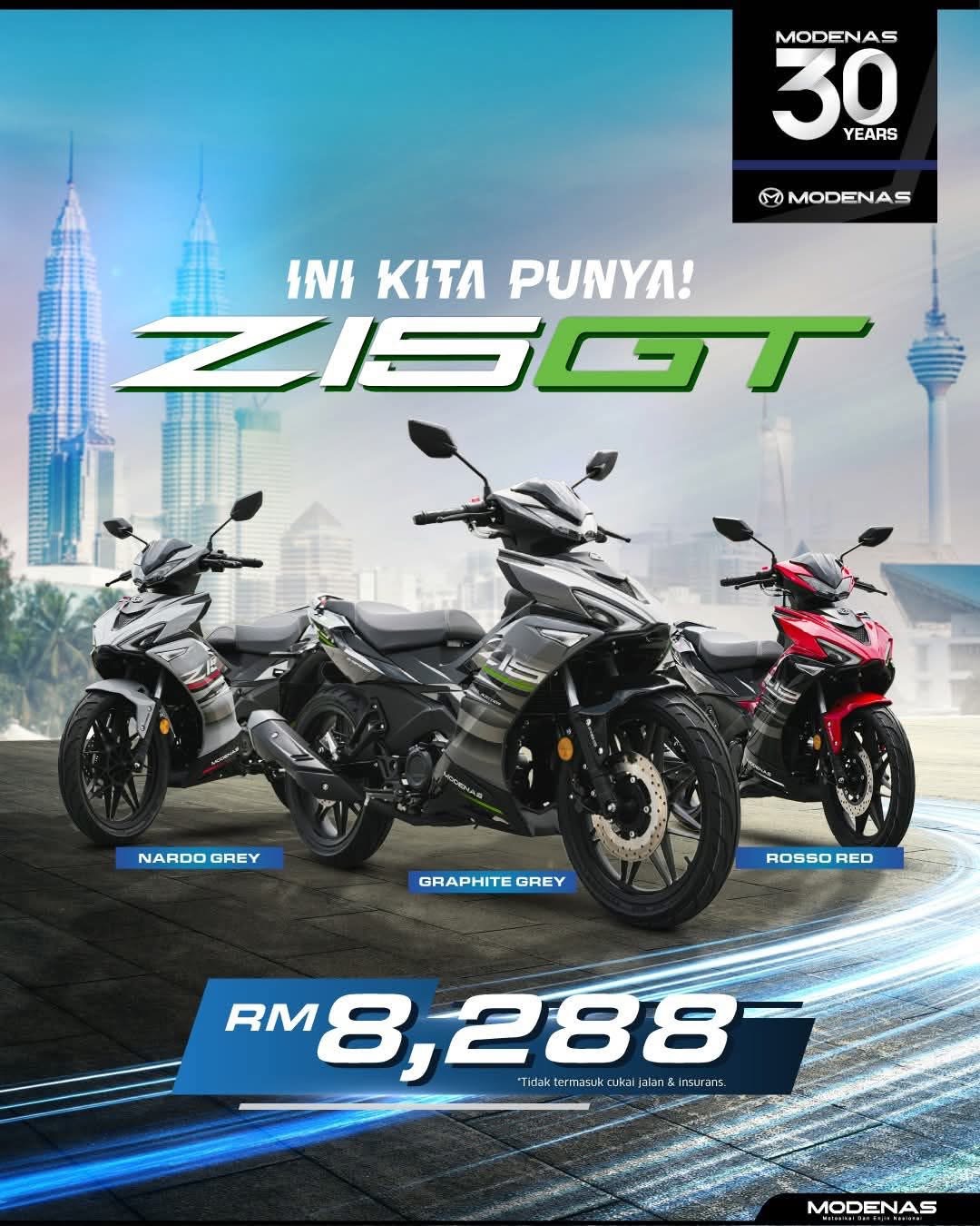 Modenas Z15GT đối thủ của Exciter Winner R đã về đại lý kèm giá bán