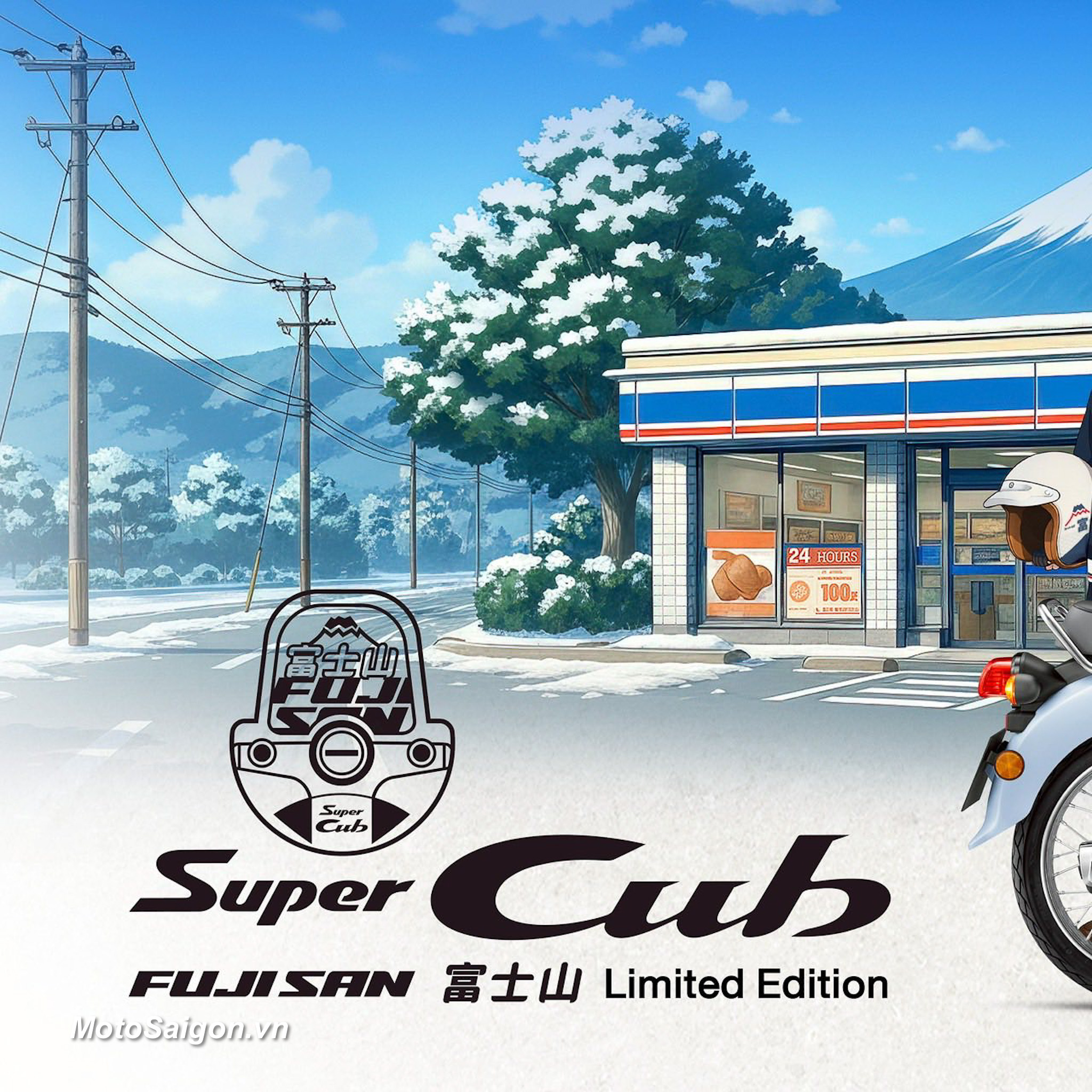 Super Cub Fuji San theo hình tượng núi Phú Sĩ được Honda ra mắt