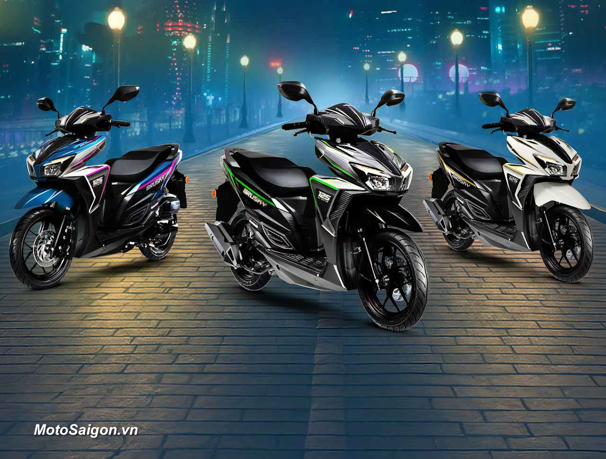 Kawasaki Modenas Brusky 125 Xe tay ga của Malaysia cạnh tranh Vario