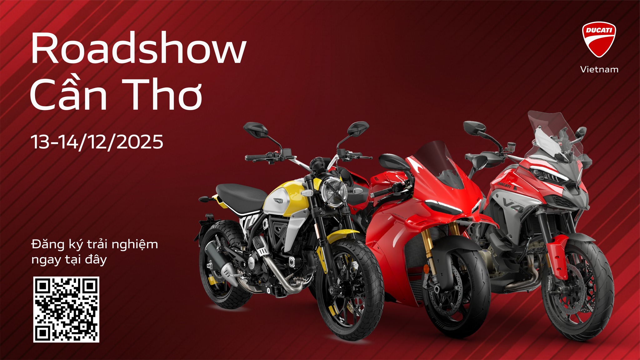 Cặp đôi siêu phẩm Ducati V4 2025 sẽ xuất hiện tại Đại Hội Mô Tô Cần Thơ