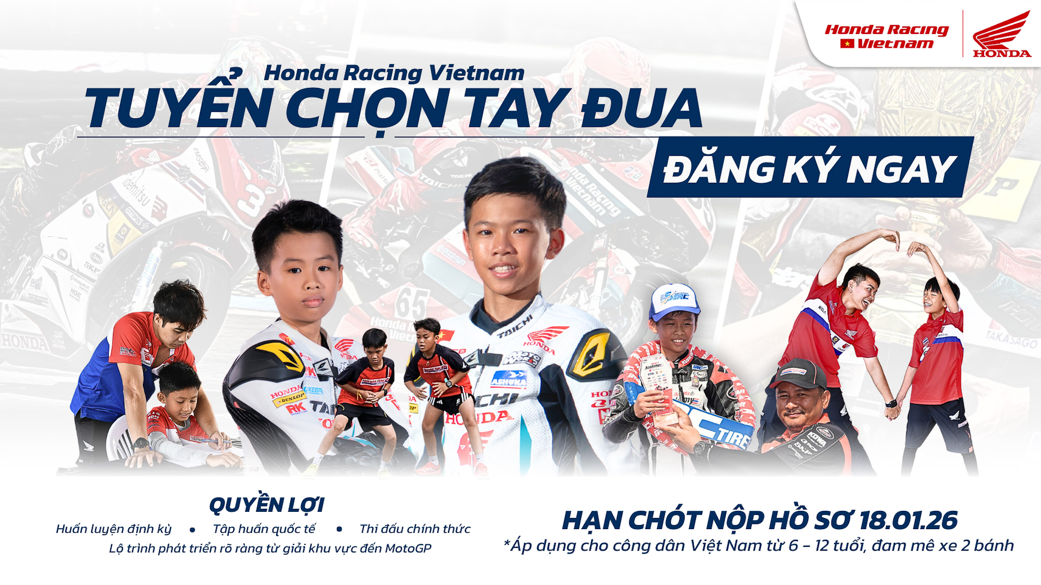 Honda Racing Vietnam chính thức khởi động hành trình “Tìm kiếm tài năng ...