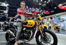 Trên yên thực tế Triumph Scrambler 400 XC đã có giá bán