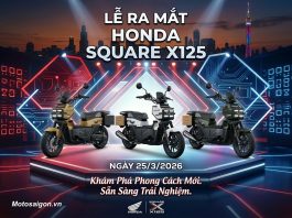 Xe tay ga hình hộp vuông Honda Square X125 chốt ngày ra mắt