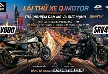 Cafe lái thử cặp đôi Cruiser QJMotor SRV400 - SRV600 hoàn toàn mới