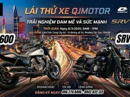Cafe lái thử cặp đôi Cruiser QJMotor SRV400 - SRV600 hoàn toàn mới