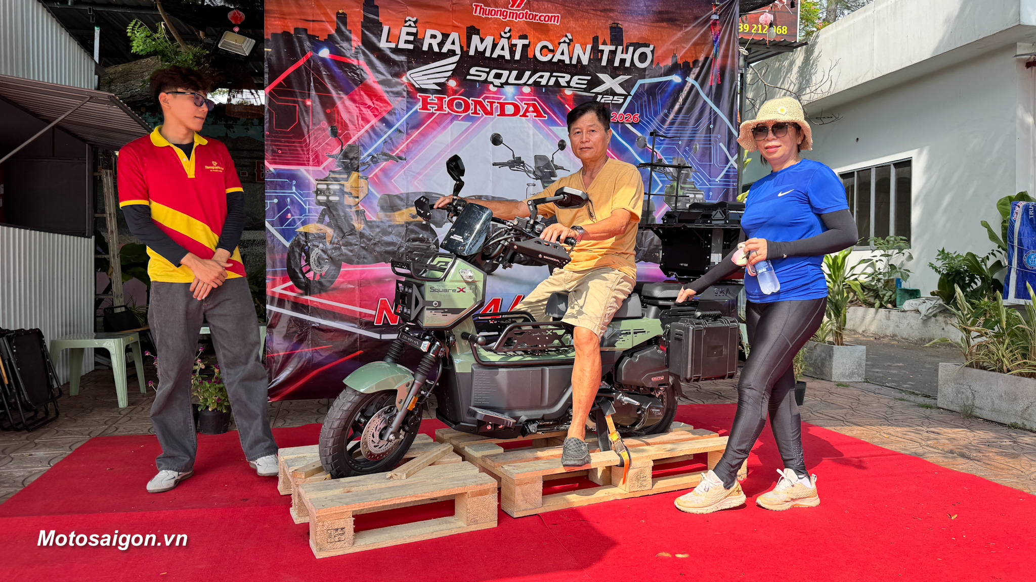 Xe tay ga hình hộp Square X125 gây ấn tượng mạnh tại Cần Thơ