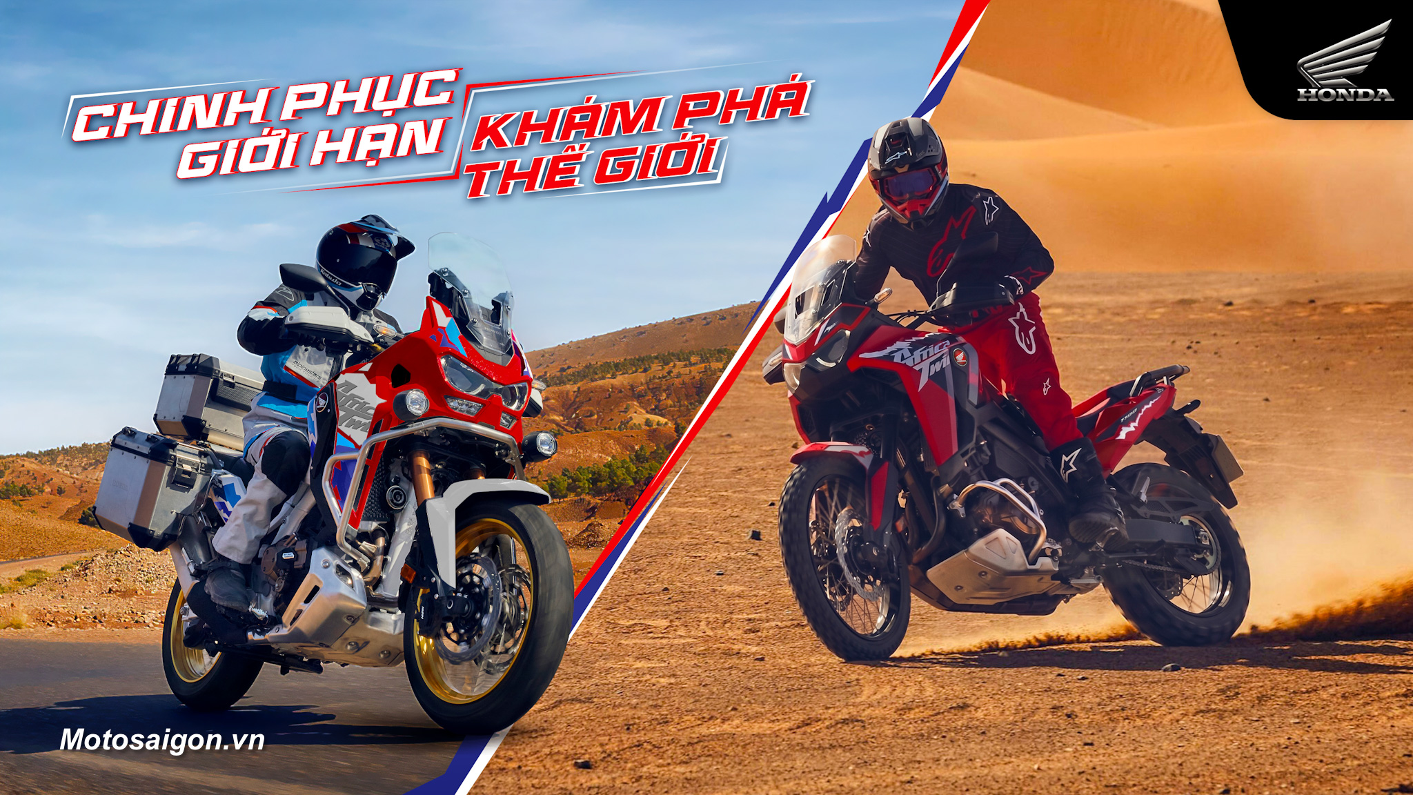 Honda Africa Twin 2026 đã được Honda Việt Nam công bố giá bán
