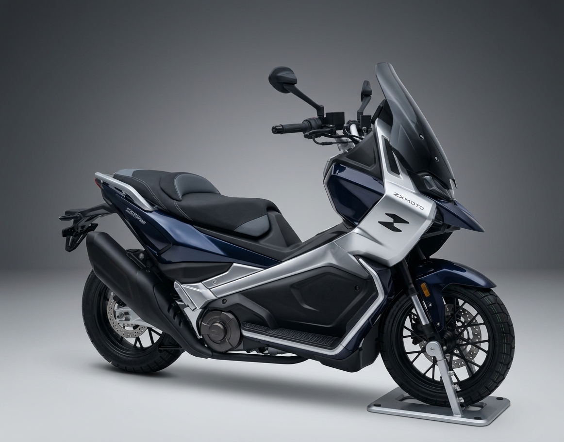 ZXMoto 250T ADV xe tay ga địa hình xilanh đôi bất ngờ lộ diện