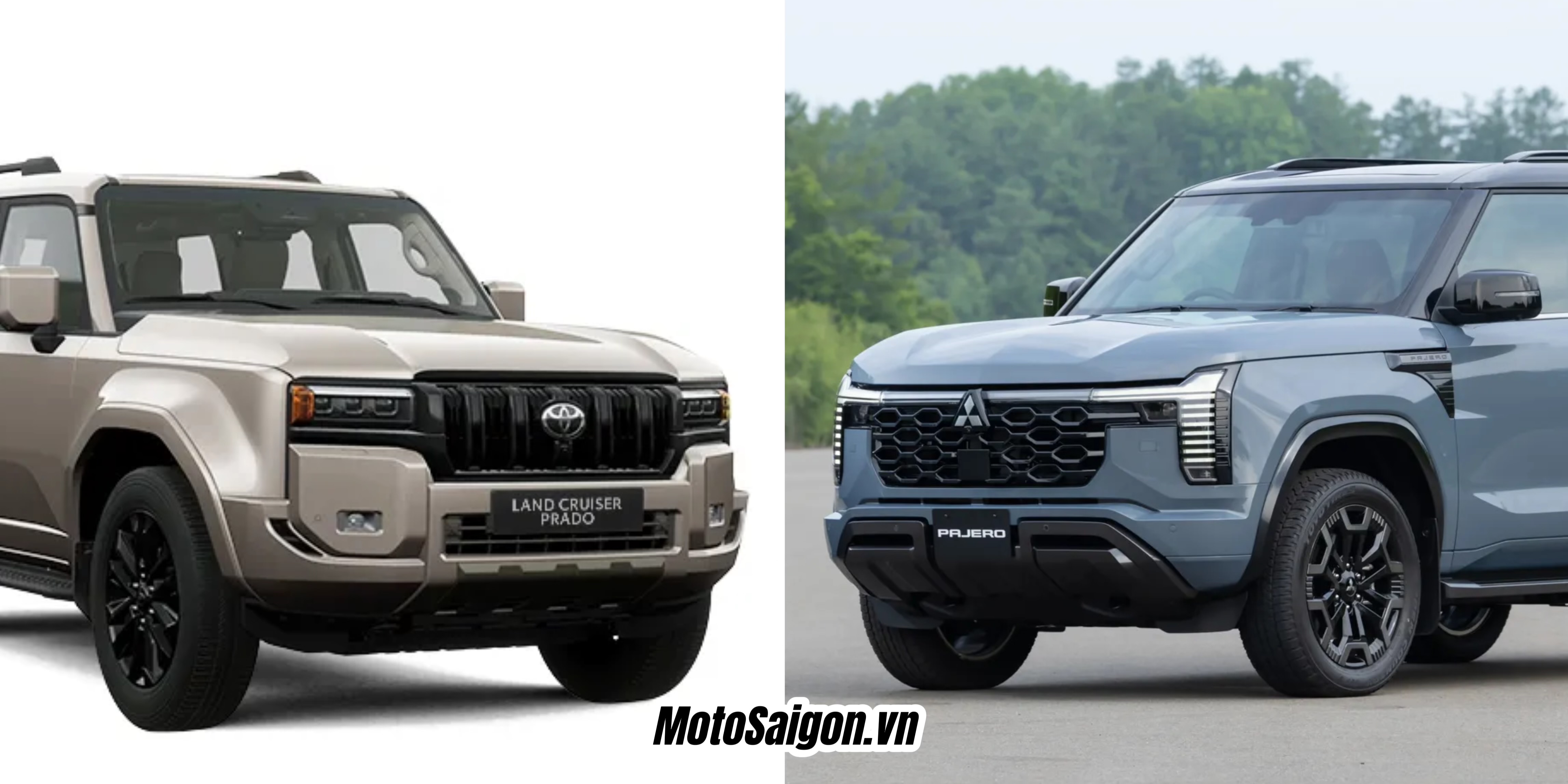 So sánh Mitsubishi Pajero 2027 vs Toyota Land Cruiser Prado LC250