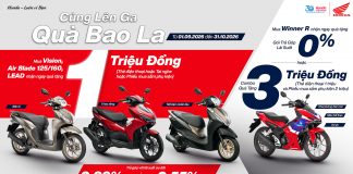 Nhiều ưu đãi hấp dẫn cho các mẫu xe máy Honda mùa tựu trường