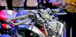 VOGE CU-X Hybrid Concept trang bị 2 mô tơ điện mạnh ngang 1000cc