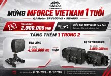 Ưu đãi đặc biệt dành cho SRV400 SRV600 mừng Sinh nhật MForce Việt Nam