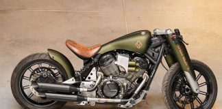Benda Napoleon 500 Bobber độ phong cách quân đội cực đẹp Benda Napoleon 500 Bobber độ phong cách quân đội cực đẹp