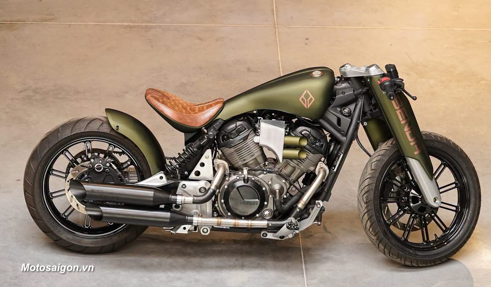 Benda Napoleon 500 Bobber độ phong cách quân đội cực đẹp